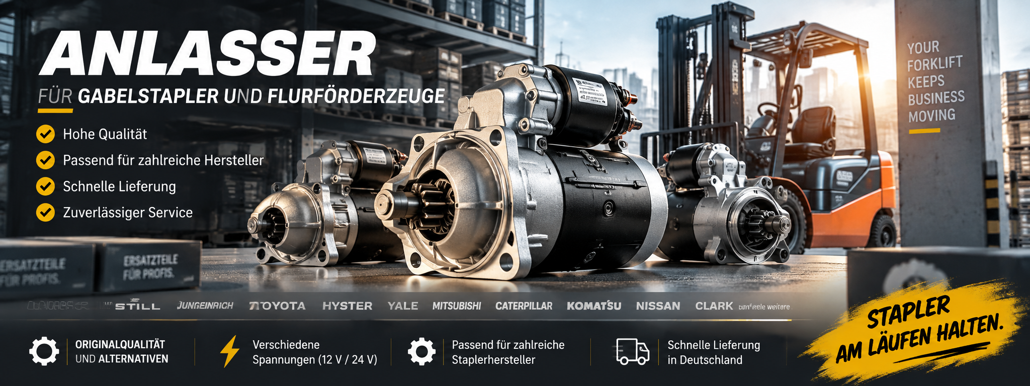 Gabelstapler Anlasser – Ersatzteilkategorie