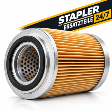 Industrieller Filter für Gabelstapler – Ersatzteil-Banner 24/7