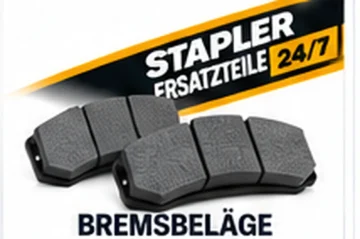 Symbolbild Bremsbeläge für Stapler-Ersatzteile; Ausführung kann vom tatsächlichen Ersatzteil abweichen